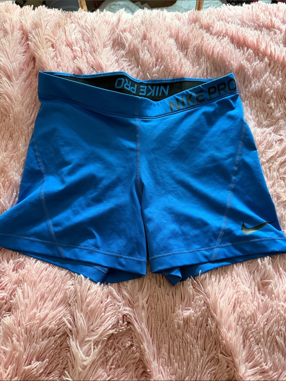 Nike Pro Bright Blue Women's Athletic Shorts
